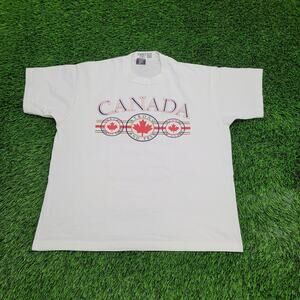 Vintage 80s Fruit-of-the-Loom Shirt XL 23x27 Canada